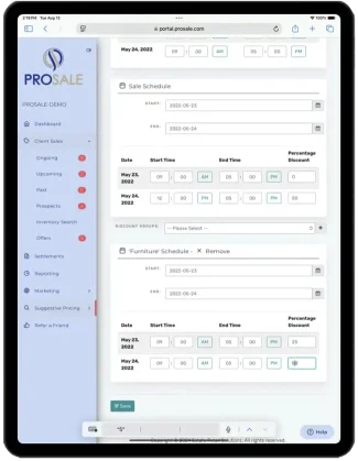ProSale – Client Sales – Customer Dashboard – Discount Automation ProSale - Client Sales - Customer Dashboard - Discount Automation